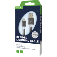 JRP Iphone Braided 1.5M Cable Black | ICIP04 | GSF Car Parts
