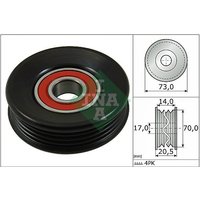 Ina Subaru Outback Ribbed Auxillary Drive Belt Tensioner | 531085310 | GSF Car Parts