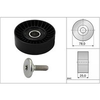 Ina Citroen Xsara Picasso Ribbed Auxillary Drive Belt Guide Pulley | 532043910 | GSF Car Parts