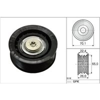 Ina Ford Transit Ribbed Auxillary Drive Belt Guide Pulley | 532047110 | GSF Car Parts