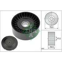 Ina Volkswagen Crafter Ribbed Auxillary Drive Belt Guide Pulley | 532053610 | GSF Car Parts