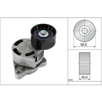 Ina Vauxhall And Opel Vivaro Ribbed Auxillary Drive Belt Tensioner | 534018110 | GSF Car Parts