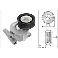 Ina Ford Focus C-Max Ribbed Auxillary Drive Belt Tensioner | 534024910 | GSF Car Parts