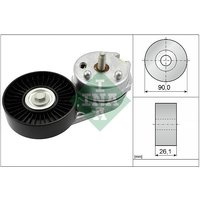 Ina Land Rover Range Rover Ribbed Auxillary Drive Belt Tensioner | 534066810 | GSF Car Parts