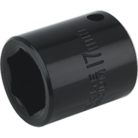 SEALEY Impact Socket 17mm 3/8"sq Drive | IS3817 | GSF Car Parts
