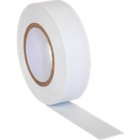 SEALEY Pvc Insulating Tape 19mm X 20M White Pack Of 10 | ITWHT10 | GSF Car Parts