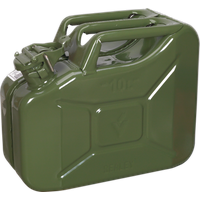 SEALEY Jerry Can 10L - Green | JC10G | GSF Car Parts