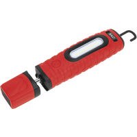 SEALEY Rechargeable 360° Inspection Light 10W & 3W Smd Led Red 2 X Lithium-Ion | LED360PLUSR | GSF Car Parts