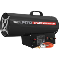 SEALEY Space Warmer® Propane Heater 102, 000-170, 000Btu/hr (30-50Kw) | LP170 | GSF Car Parts