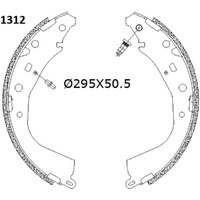 Delphi Toyota Hi-Lux Rear Brake Shoe Set | LS2187 | GSF Car Parts