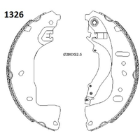 Delphi Audi Q4 E-Tron Rear Brake Shoe Set | LS2197 | GSF Car Parts