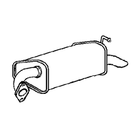 Rear Box/silencer A2a Fits: MAZDA 6