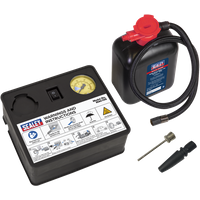SEALEY Tyre Inflator 12V & Emergency Puncture Sealant Kit | MAC10S | GSF Car Parts