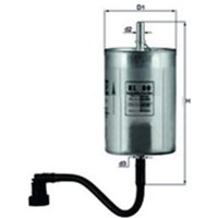 MAHLE Porsche Boxster Fuel Filter - In-Line | KL80 | GSF Car Parts