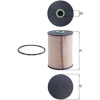 MAHLE Fuel Filter - Insert | KX228D | GSF Car Parts