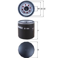 MAHLE Vauxhall And Opel Corsa Oil Filter - Screw On | OC1421 | GSF Car Parts