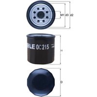MAHLE Suzuki Alto Oil Filter - Screw On | OC215 | GSF Car Parts