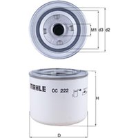 MAHLE Oil Filter - Screw On | OC222 | GSF Car Parts