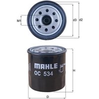 MAHLE Toyota Corolla Verso Oil Filter - Screw On | OC534 | GSF Car Parts