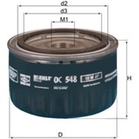 Oil Filter - Screw On MAHLE Fits: ALFA ROMEO GT (937_)