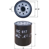 MAHLE Honda Insight Oil Filter - Screw On | OC617 | GSF Car Parts