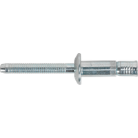 SEALEY Steel Structural Rivet Zinc Plated Ø6.3 X 32mm Pack Of 100 | MB6332 | GSF Car Parts