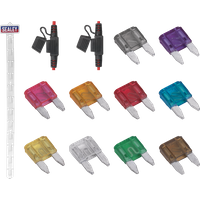 SEALEY Clip Strip Deal - Automotive Mini Blade Fuses & Holders | MBFSET | GSF Car Parts