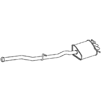 A2A Mercedes-Benz Clk Rear Box/silencer | GSF Car Parts