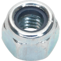 SEALEY Nylon Locknut M6 Zinc Pack Of 100 | NLN6 | GSF Car Parts