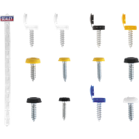 SEALEY Clip Strip Deal - Mixed Numberplate Screws | NPSSET | GSF Car Parts