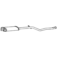 Middle Box/silencer A2a Fits: PEUGEOT 106