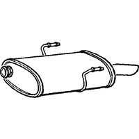 Rear Box/silencer A2a Fits: PEUGEOT 406
