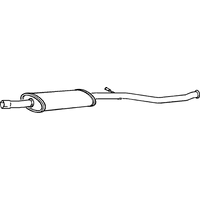 Middle Box/silencer A2a Fits: PEUGEOT 206