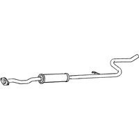 Middle Box/silencer A2a Fits: PEUGEOT 207