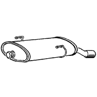 Rear Box/silencer A2a Fits: PEUGEOT 106
