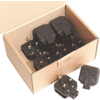 SEALEY Black 13A Heavy-Duty Plug Pack Of 10 | PL/13/3 | GSF Car Parts