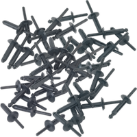 SEALEY Plastic Rivet Ø6.3 X 25.2mm Pack Of 50 | PR002 | GSF Car Parts