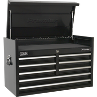 SEALEY Topchest 8 Drawer 915mm Heavy-Duty Black | PTB91508 | GSF Car Parts