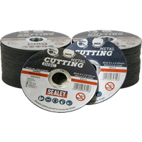 SEALEY Cutting Disc Pack Of 100 Ø115 X 1.2mm Ø22mm Bore | PTC/115CET100 | GSF Car Parts