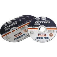 SEALEY Cutting Disc Ø115 X 1.2mm Ø22mm Bore Pack Of 5 | PTC/115CET5 | GSF Car Parts