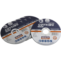 SEALEY Cutting Disc Ø115 X 1.6mm Ø22mm Bore Pack Of 5 | PTC/115CT5 | GSF Car Parts