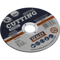 SEALEY Cutting Disc Ø125 X 1.2mm Ø22mm Bore | PTC/125CET | GSF Car Parts