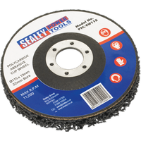 SEALEY Polycarbide Cup Wheel Ø115 X 13 X Ø22mm | PTC/CW115 | GSF Car Parts