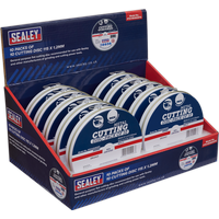 SEALEY Cutting Disc 115 X 1.2mm Countertop Display Box 10 Packs Of 10 | PTC11510CETD | GSF Car Parts