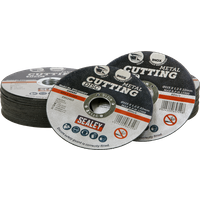 SEALEY Cutting Disc Ø115 X 1.2mm Ø22mm Bore - Pack Of 50 | PTC115CET50 | GSF Car Parts