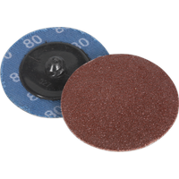SEALEY Quick-Change Sanding Disc Ø50mm 80Grit Pack Of 10 | PTCQC5080 | GSF Car Parts