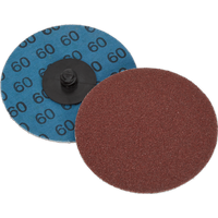 SEALEY Quick-Change Sanding Disc Ø75mm 60Grit Pack Of 10 | PTCQC7560 | GSF Car Parts