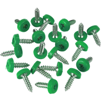 SEALEY Green Numberplate Screws 4.8 X 18mm - Pack Of 50 | PTNPG | GSF Car Parts