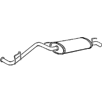 Rear Box/silencer A2a Fits: RENAULT CLIO