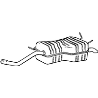 Klarius Renault Megane Exhaust Box & Tail Pipe | RN647B | GSF Car Parts
